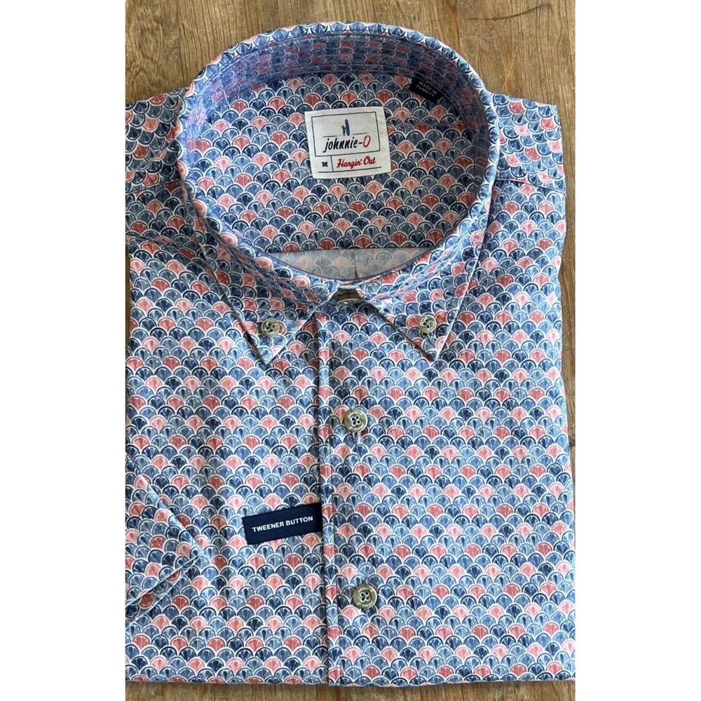new JOHNNIE-O HANGIN OUT sona printed dress shirt Mens XXL